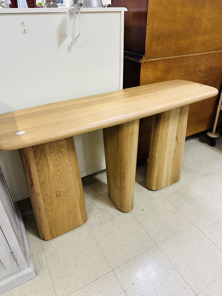 Lulu and Georgia Oak Console Table MSRP $1099 (52x17x30)