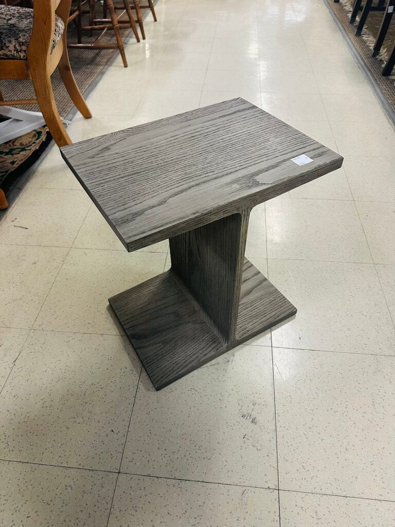Restoration Hardware I Beam Wood Side Table MSRP $500