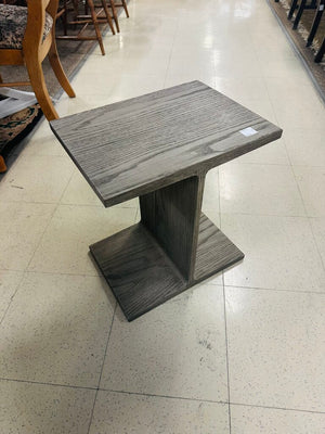 Restoration Hardware I Beam Wood Side Table MSRP $500
