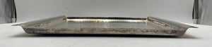 Italian Poala Navone X Egizia Rectangular Silver Plate Hammered Nickel Tray