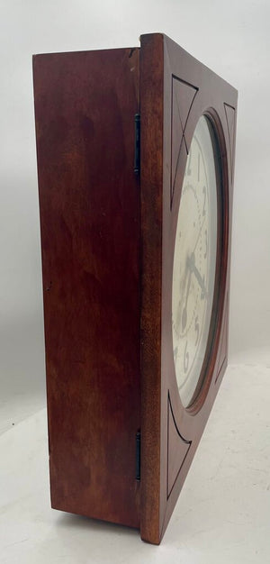 Seth Thomas Oak Case Electric Wall Clock