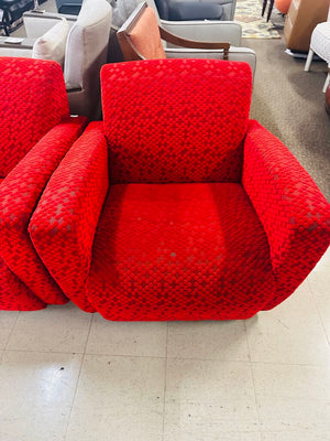 Red Accent Club Chair