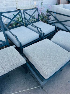 Restoration Hardware Carmel Chair With Ottoman