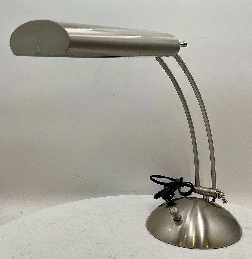 Verilux Modern Natural Spectrum Brushed Nickel Finish Adjustable Desk Lamp