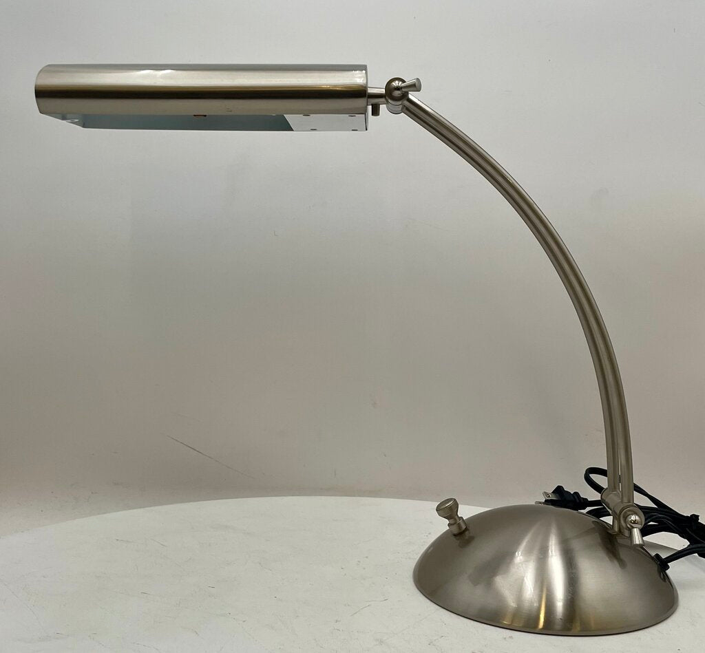 Verilux Modern Natural Spectrum Brushed Nickel Finish Adjustable Desk Lamp