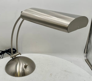Verilux Modern Natural Spectrum Brushed Nickel Finish Adjustable Desk Lamp
