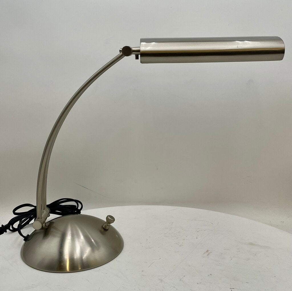 Verilux Modern Natural Spectrum Brushed Nickel Finish Adjustable Desk Lamp
