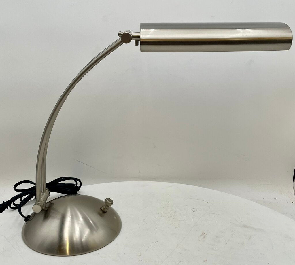 Verilux Modern Natural Spectrum Brushed Nickel Finish Adjustable Desk Lamp