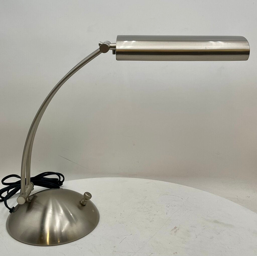 Verilux Modern Natural Spectrum Brushed Nickel Finish Adjustable Desk Lamp