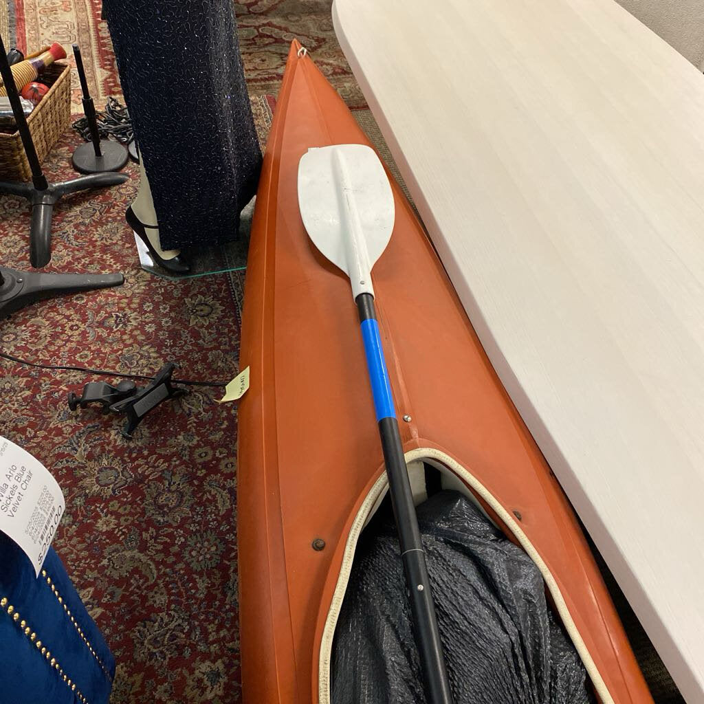 Red Kayak 12 ft. With Paddle