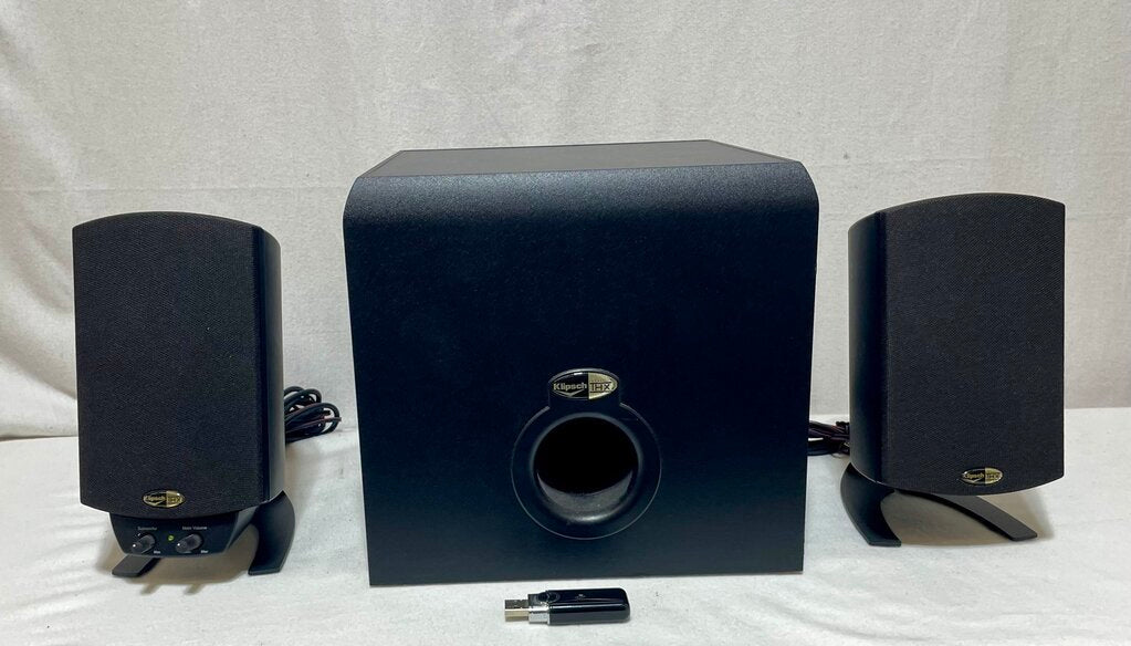 Klipsch ProMedia 2.1 Wireless Desk Top Computer Speaker Set (4Pcs)