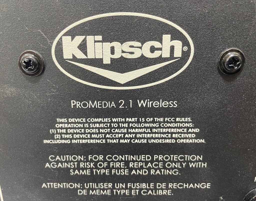 Klipsch ProMedia 2.1 Wireless Desk Top Computer Speaker Set (4Pcs)