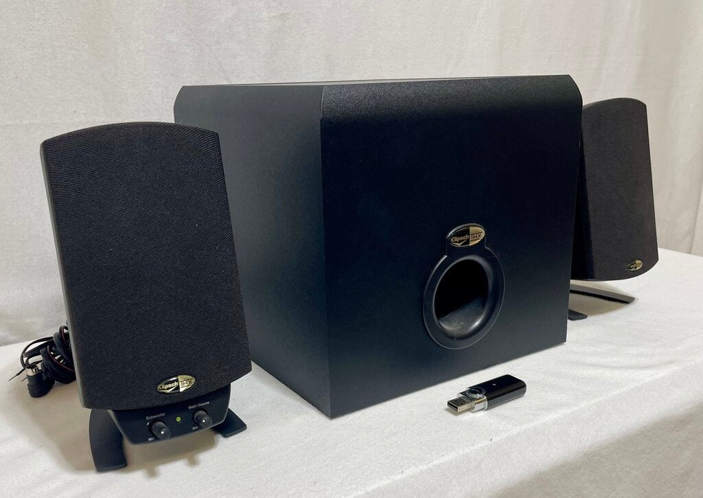 Klipsch ProMedia 2.1 Wireless Desk Top Computer Speaker Set (4Pcs)