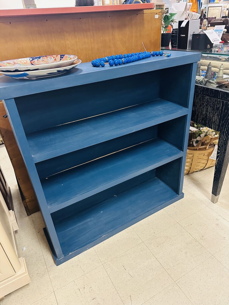 Blue Bookshelf 13x32x48