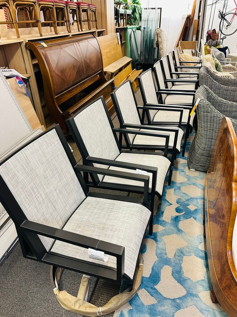 Agio Trinity Patio Chairs (set of 8) 2 captain + 6 reg