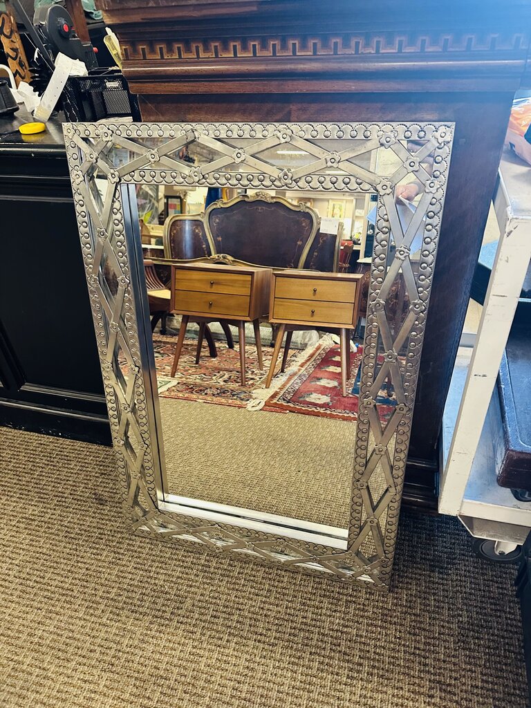 Silver Frame Mirror 26x39