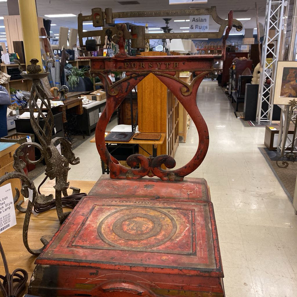 Forsyth Red Vintage Platform Scale (not working)