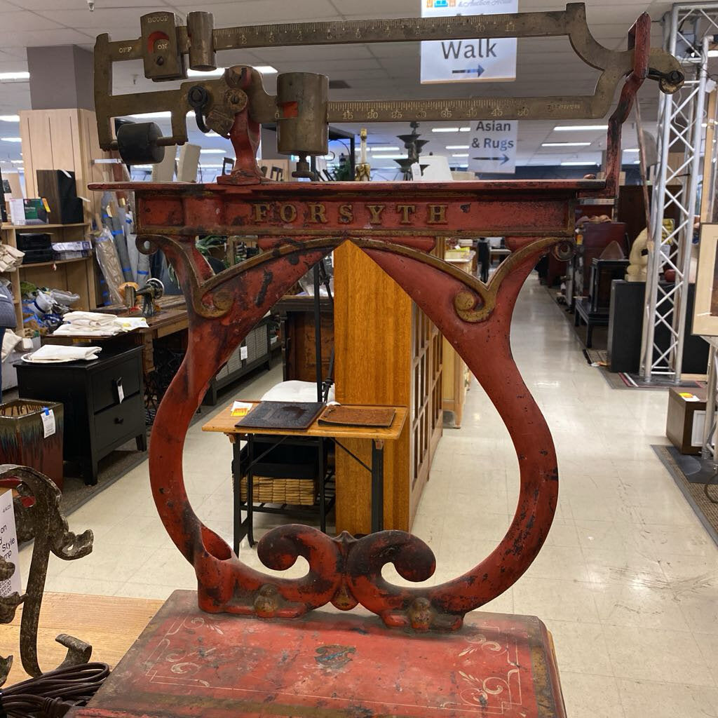 Forsyth Red Vintage Platform Scale (not working)