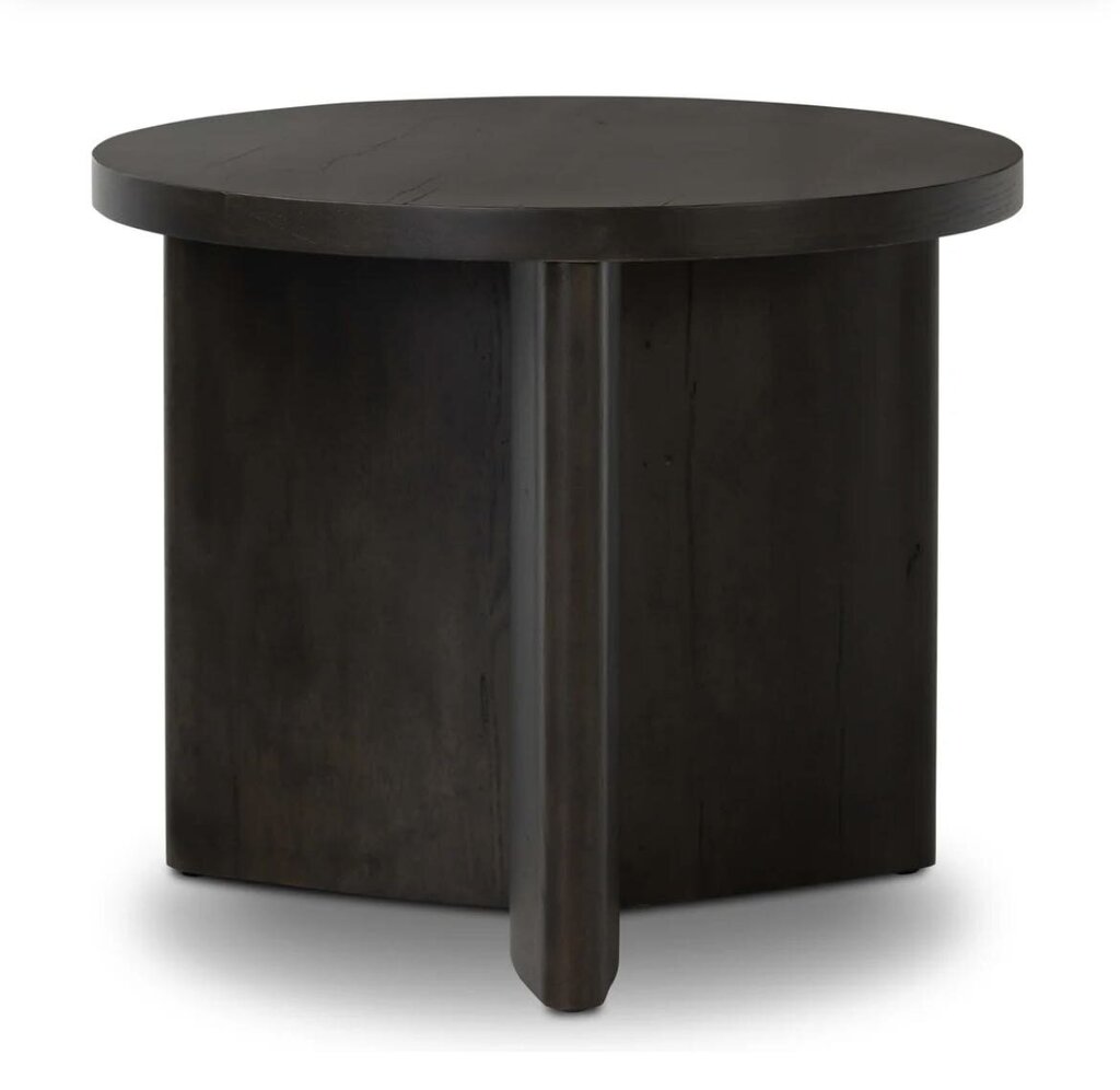 Toli End Table Smoked Black 25x21