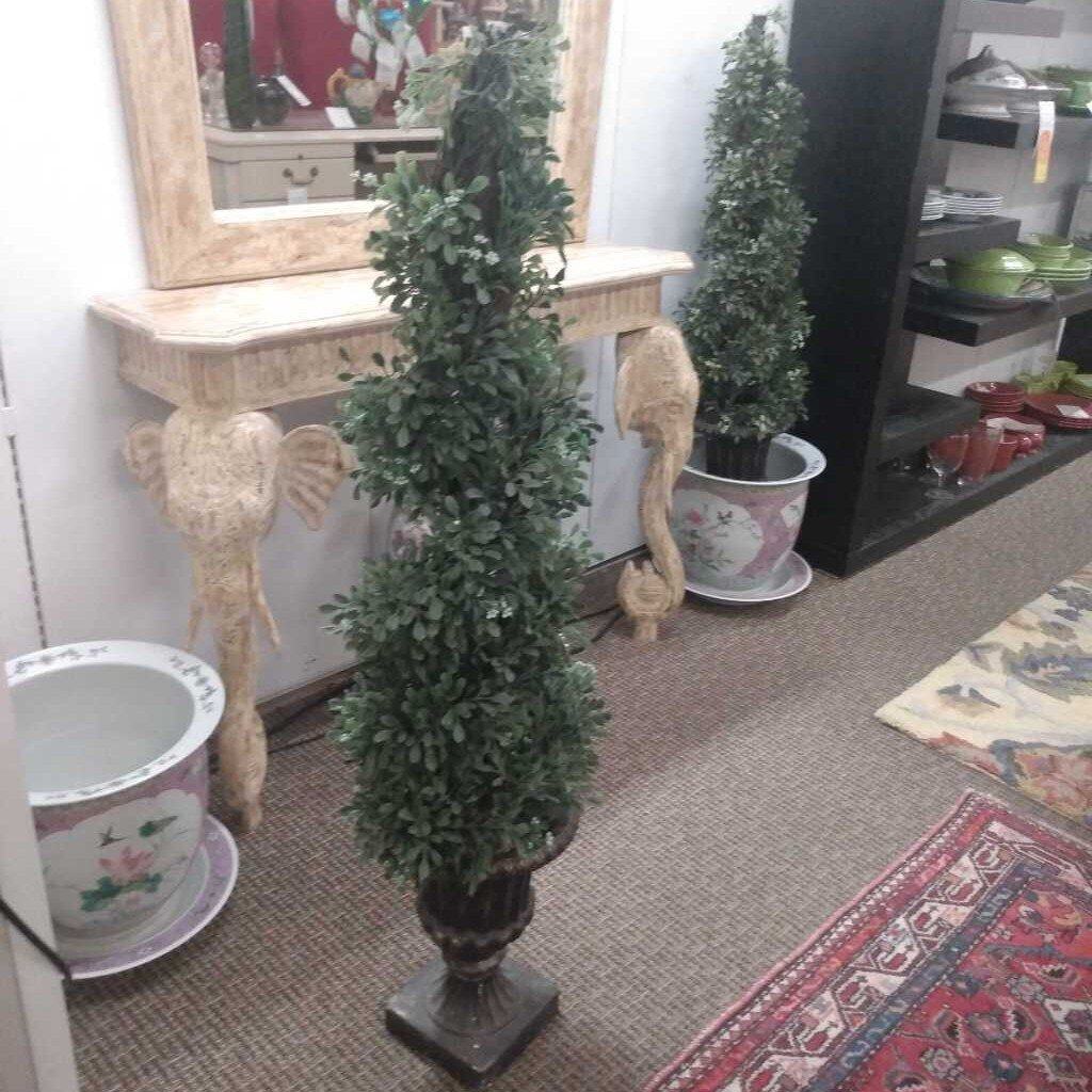 Faux Topiary in Metal Urn 48"