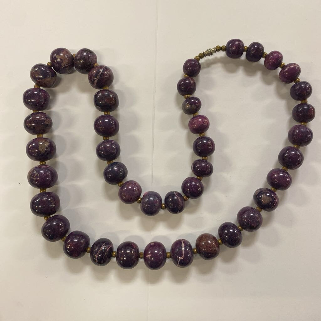 Purple Agate Necklace
