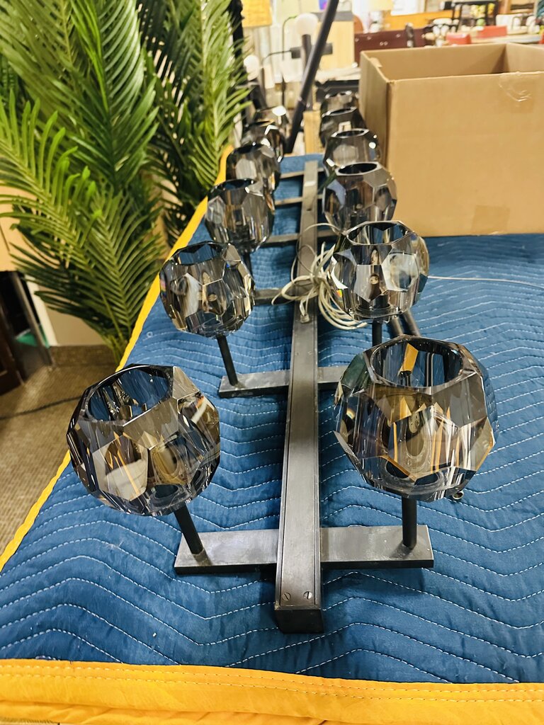 Restoration Hardware Boule Double Linear Chandelier 60" W