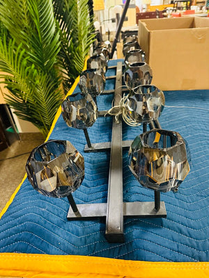Restoration Hardware Boule Double Linear Chandelier 60" W