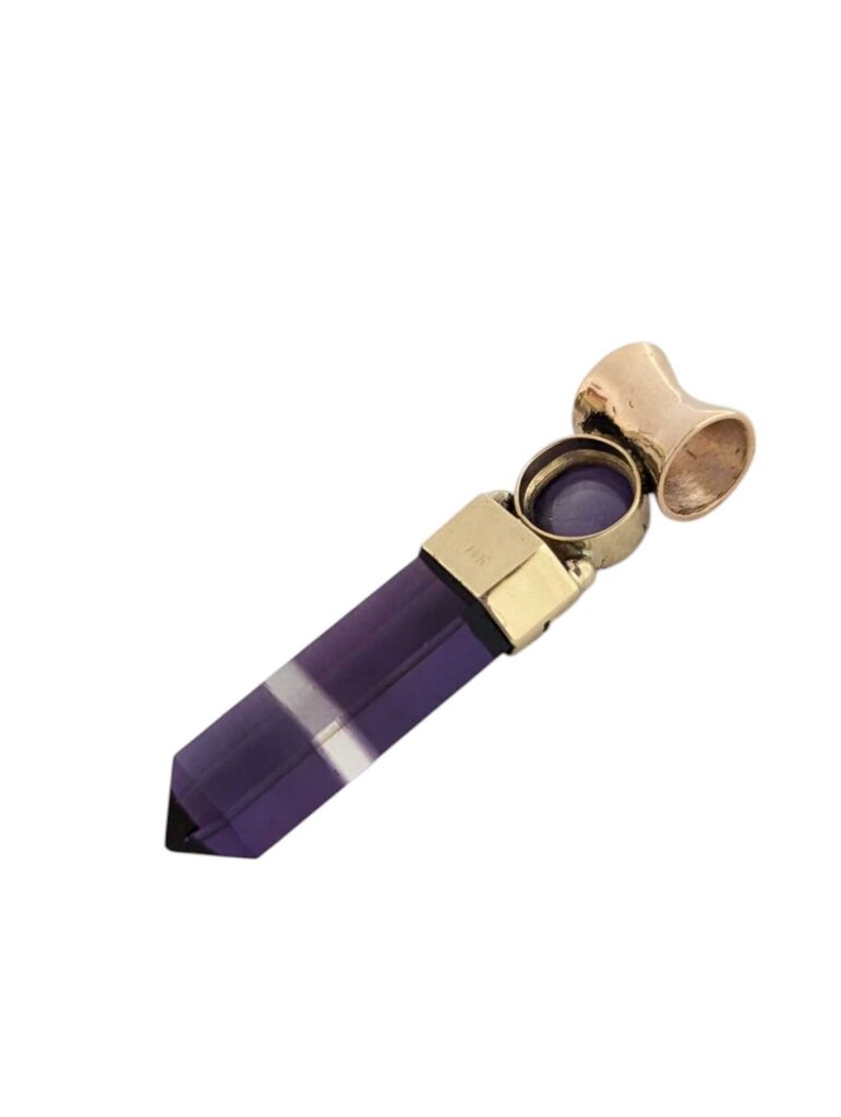 Amethyst Pendant 14k Rose & Yellow Gold