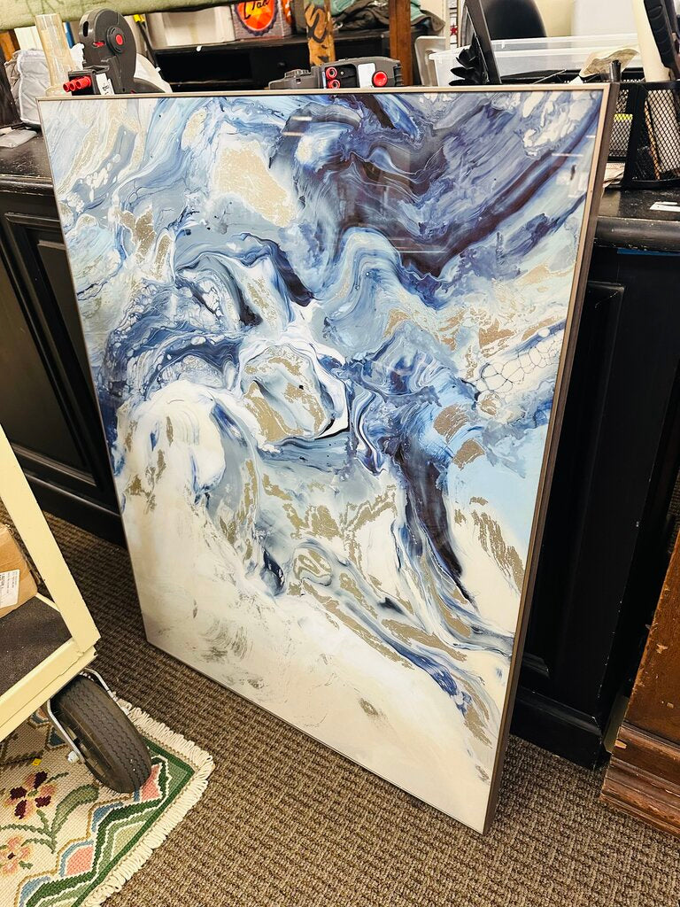 Blue Acrylic Artwork 30x40