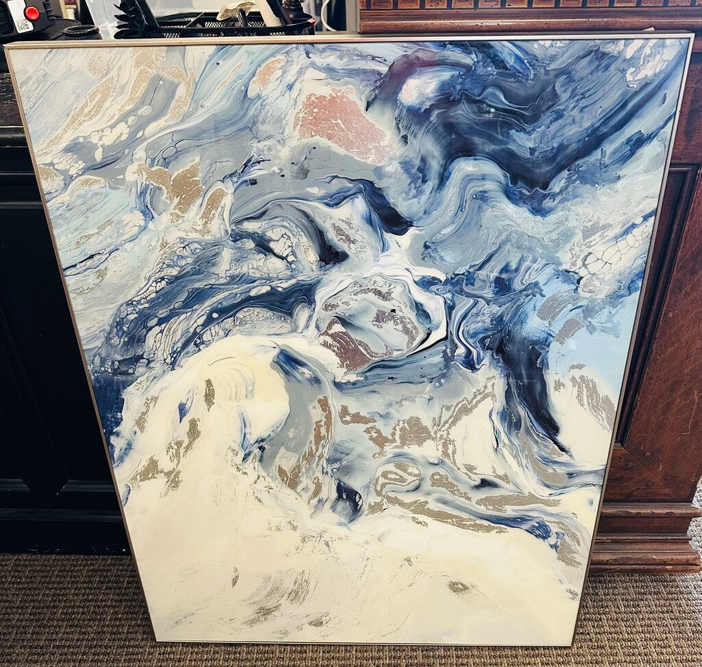 Blue Acrylic Artwork 30x40