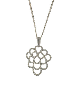 Diamond Pendant 18k White Gold (acorn shape) by Miss Daisy's Consignment & Auction House