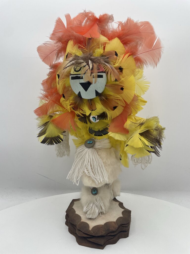 Native American Kachina Doll Yellow