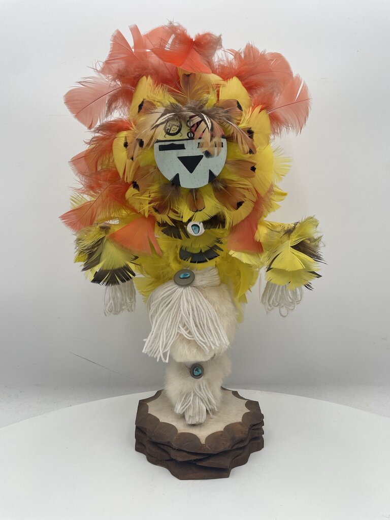 Native American Kachina Doll Yellow