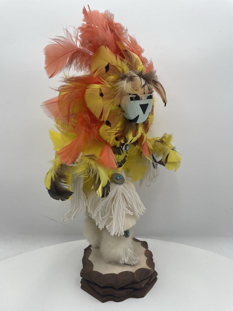 Native American Kachina Doll Yellow