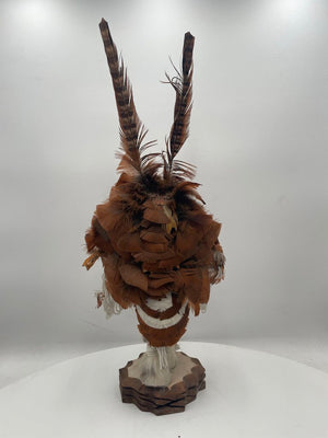 Native American Kachina Doll Red