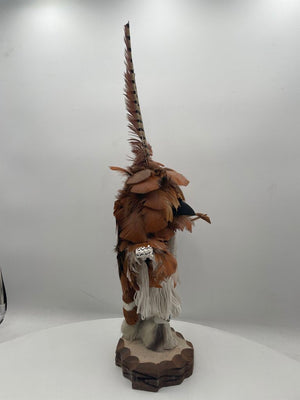 Native American Kachina Doll Red