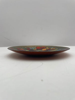 Sherry Schrut Abstract Gold Enamel Copper Plate 5.5"