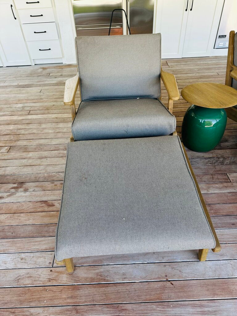 Gloster Bay Lounger Chair + Ottoman Orig $4400