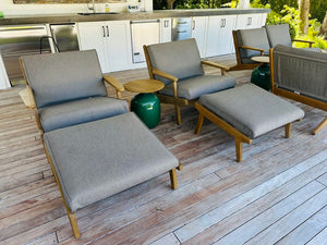 Gloster Bay Lounger Chair + Ottoman Orig $4400