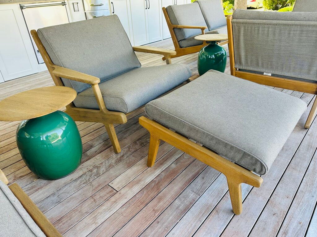Gloster Bay Lounger Chair + Ottoman Orig $4400