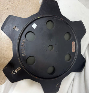 Litton Black Wooden Cog Style Mirror E12644 27"