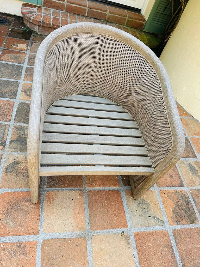 Restoration Hardware Lucia Outdoor Barrel Chair Orig $1400