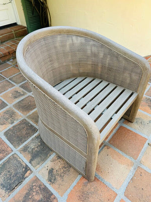Restoration Hardware Lucia Outdoor Barrel Chair Orig $1400