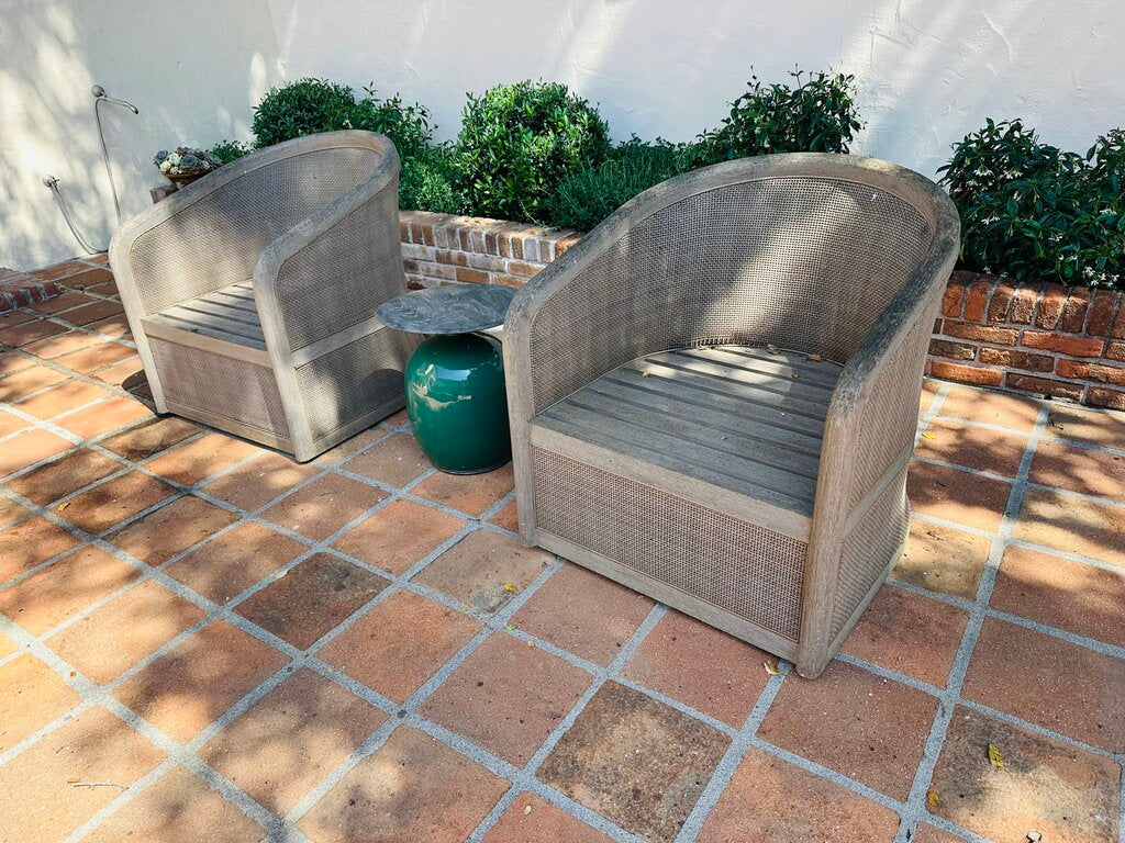 Restoration Hardware Lucia Swivel Barrel Chair Orig $1800