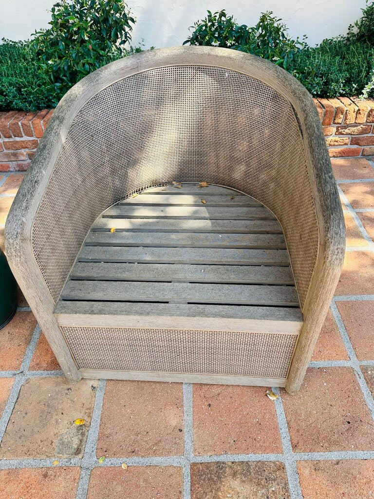 Restoration Hardware Lucia Swivel Barrel Chair Orig $1800