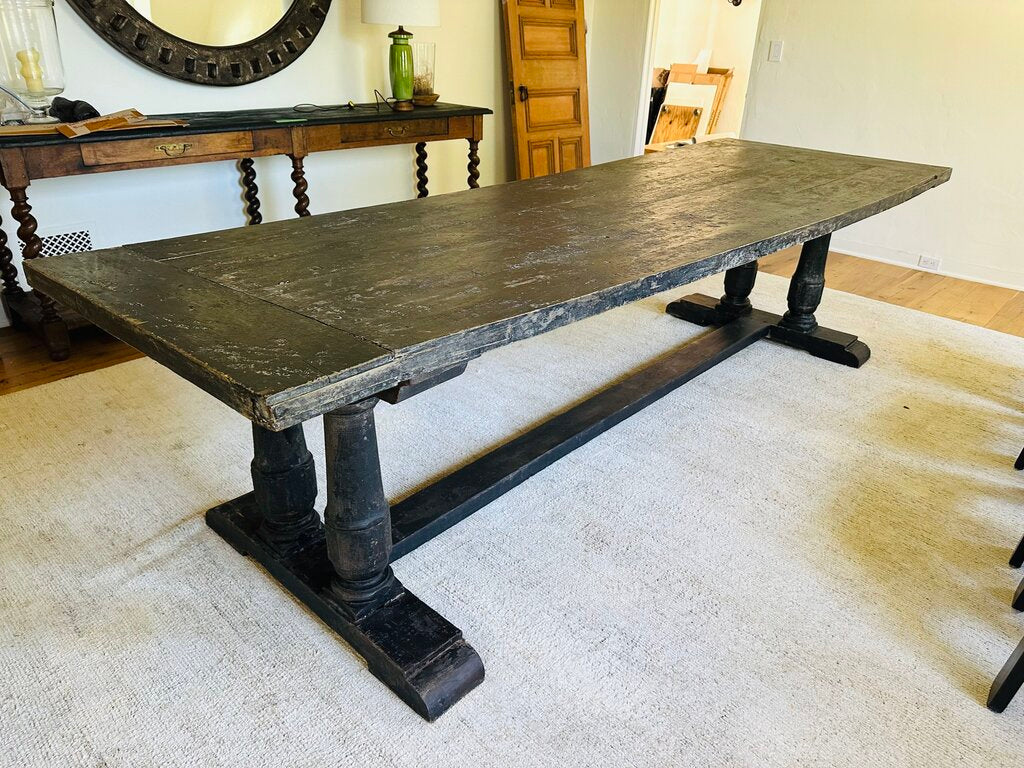 Antique Wood Dining Table 118 x 30 x 38