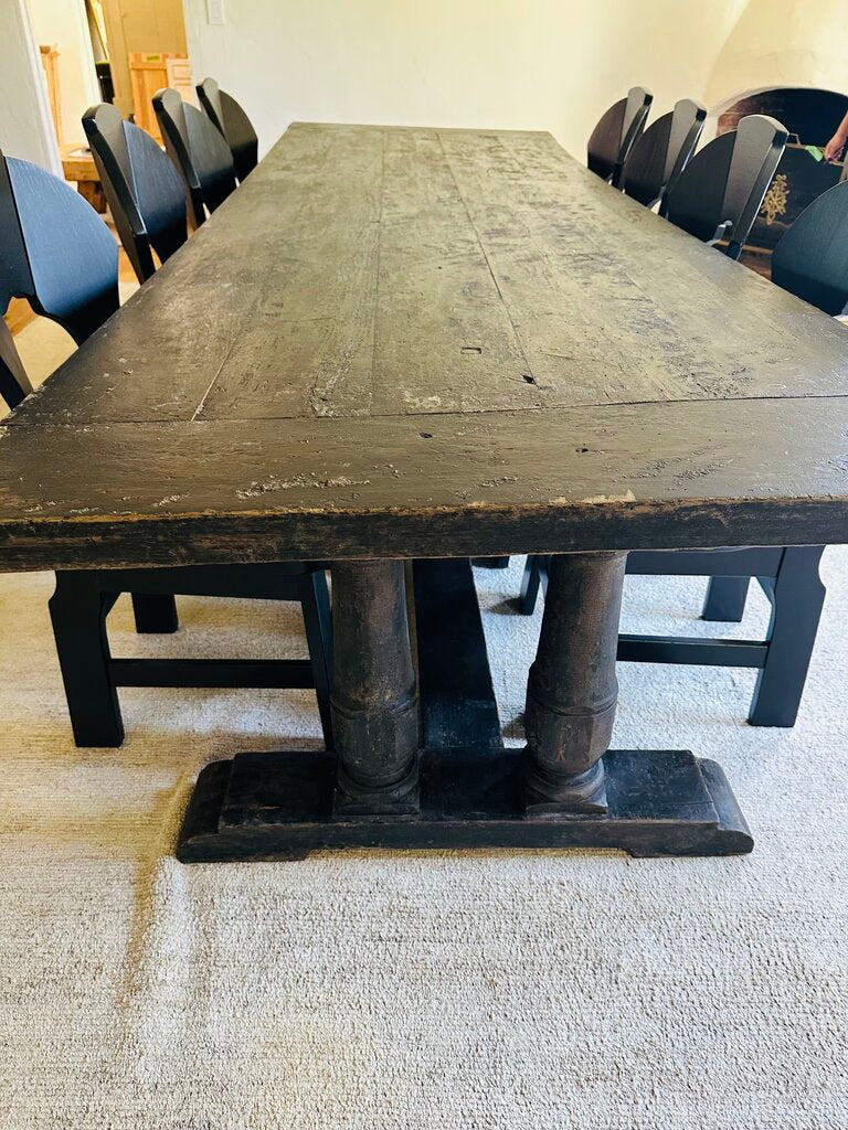 Antique Wood Dining Table 118 x 30 x 38