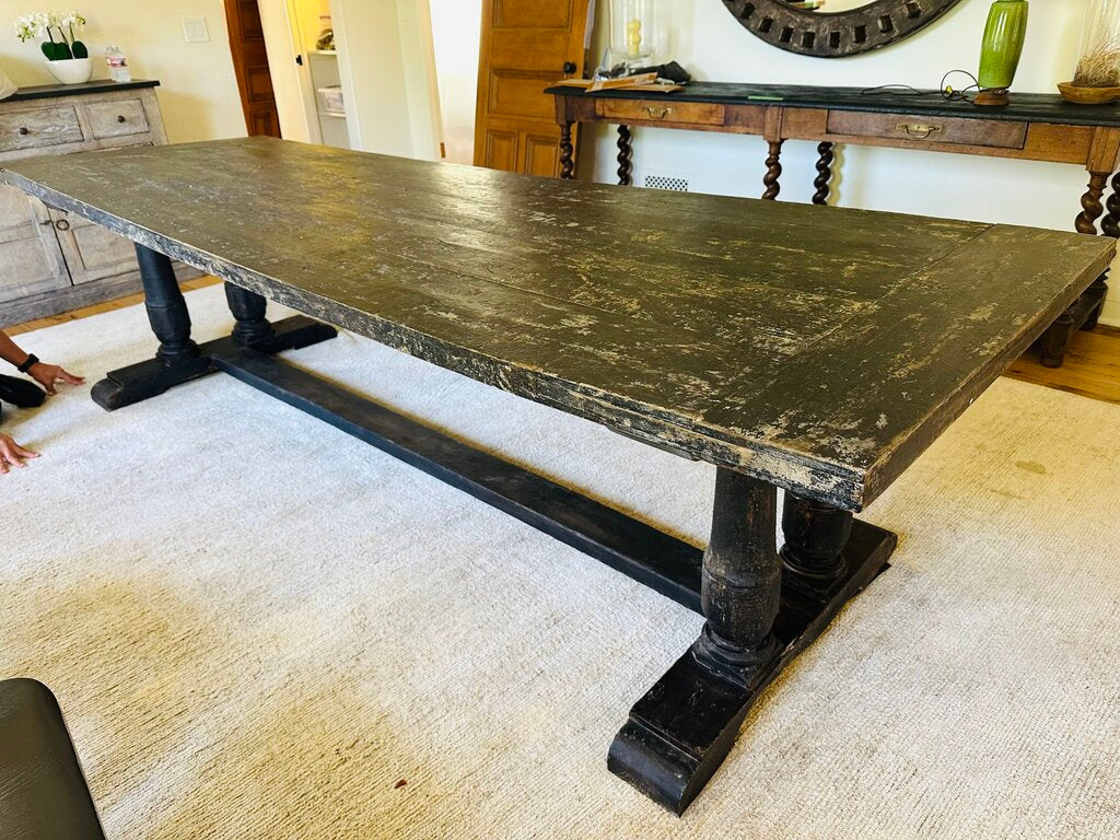 Antique Wood Dining Table 118 x 30 x 38