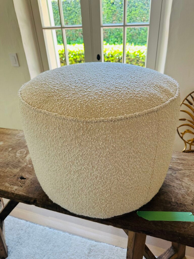 Four Hands Boucle Ottoman 21x18