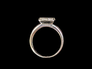 Ruby & Diamond Ring 18k White Gold (princess cut)